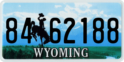 WY license plate 8462188