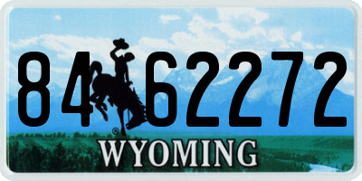 WY license plate 8462272