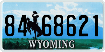 WY license plate 8468621