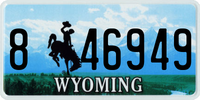 WY license plate 846949