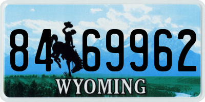 WY license plate 8469962
