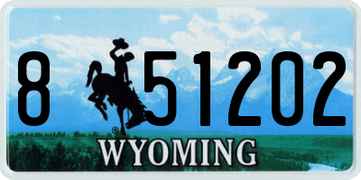 WY license plate 851202
