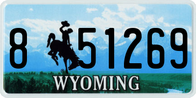 WY license plate 851269