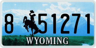 WY license plate 851271
