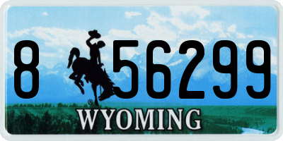 WY license plate 856299