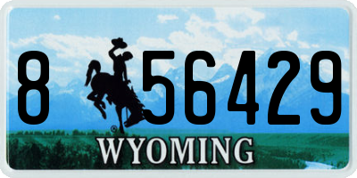 WY license plate 856429