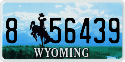 WY license plate 856439