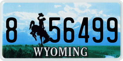 WY license plate 856499