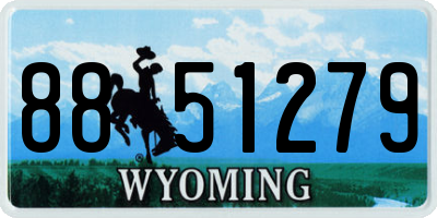 WY license plate 8851279