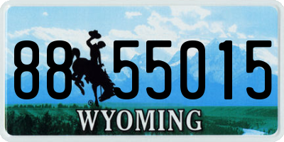 WY license plate 8855015