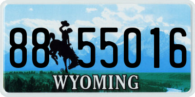 WY license plate 8855016