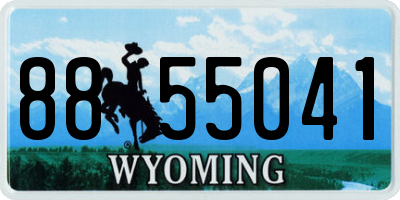 WY license plate 8855041