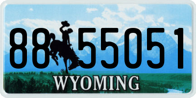 WY license plate 8855051