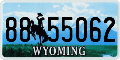 WY license plate 8855062