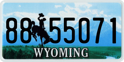 WY license plate 8855071