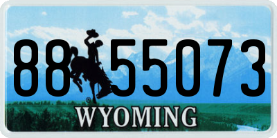 WY license plate 8855073