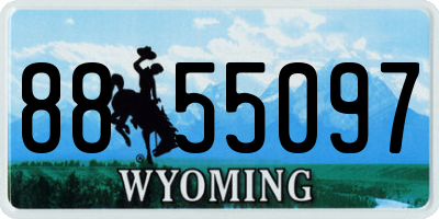 WY license plate 8855097