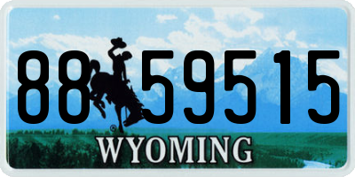 WY license plate 8859515