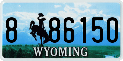WY license plate 886150