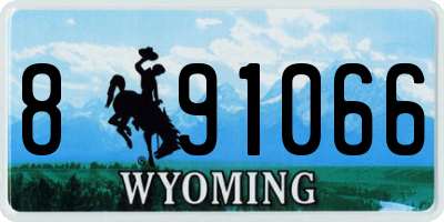 WY license plate 891066