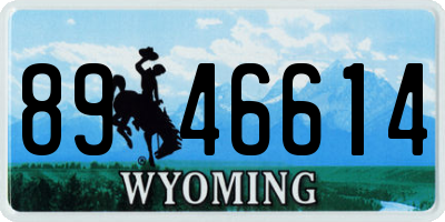 WY license plate 8946614