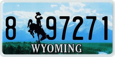 WY license plate 897271