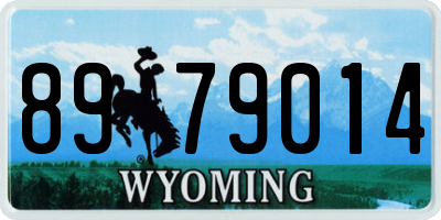 WY license plate 8979014