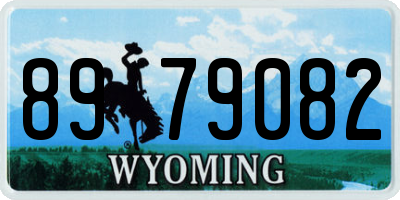 WY license plate 8979082