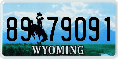 WY license plate 8979091