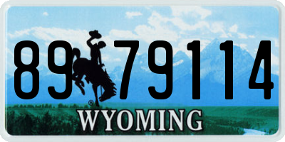 WY license plate 8979114
