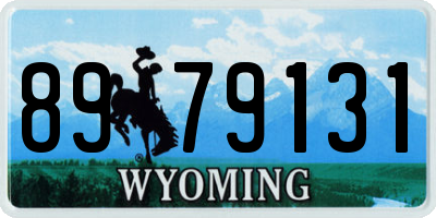 WY license plate 8979131