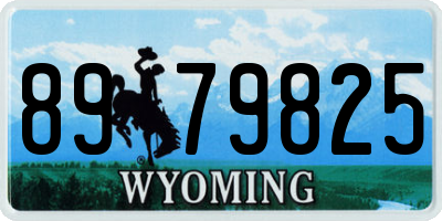 WY license plate 8979825