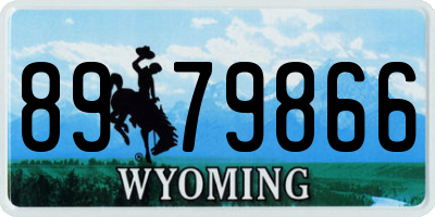 WY license plate 8979866