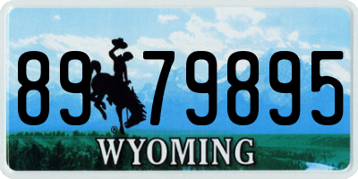 WY license plate 8979895
