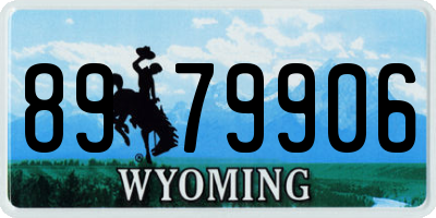 WY license plate 8979906
