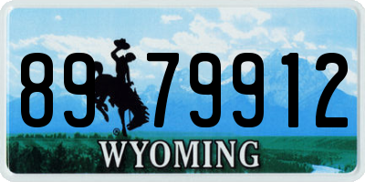 WY license plate 8979912