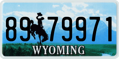 WY license plate 8979971