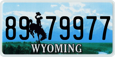 WY license plate 8979977