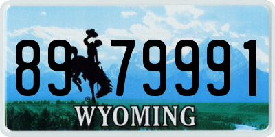 WY license plate 8979991