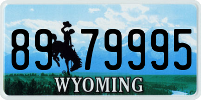 WY license plate 8979995