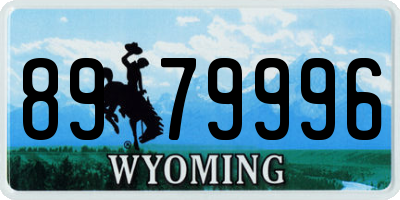 WY license plate 8979996
