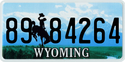 WY license plate 8984264