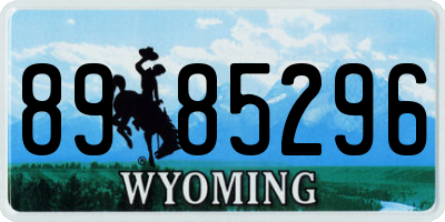 WY license plate 8985296