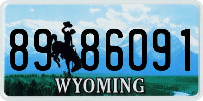 WY license plate 8986091
