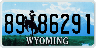 WY license plate 8986291