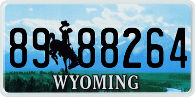 WY license plate 8988264