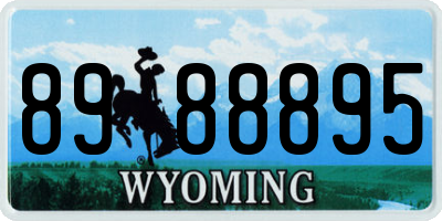 WY license plate 8988895
