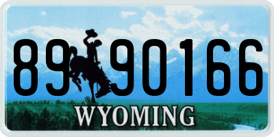 WY license plate 8990166