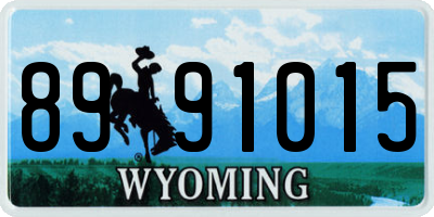 WY license plate 8991015