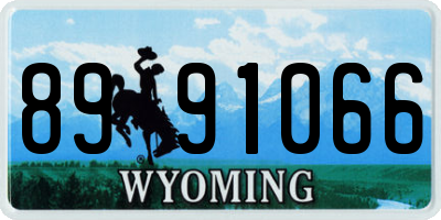WY license plate 8991066